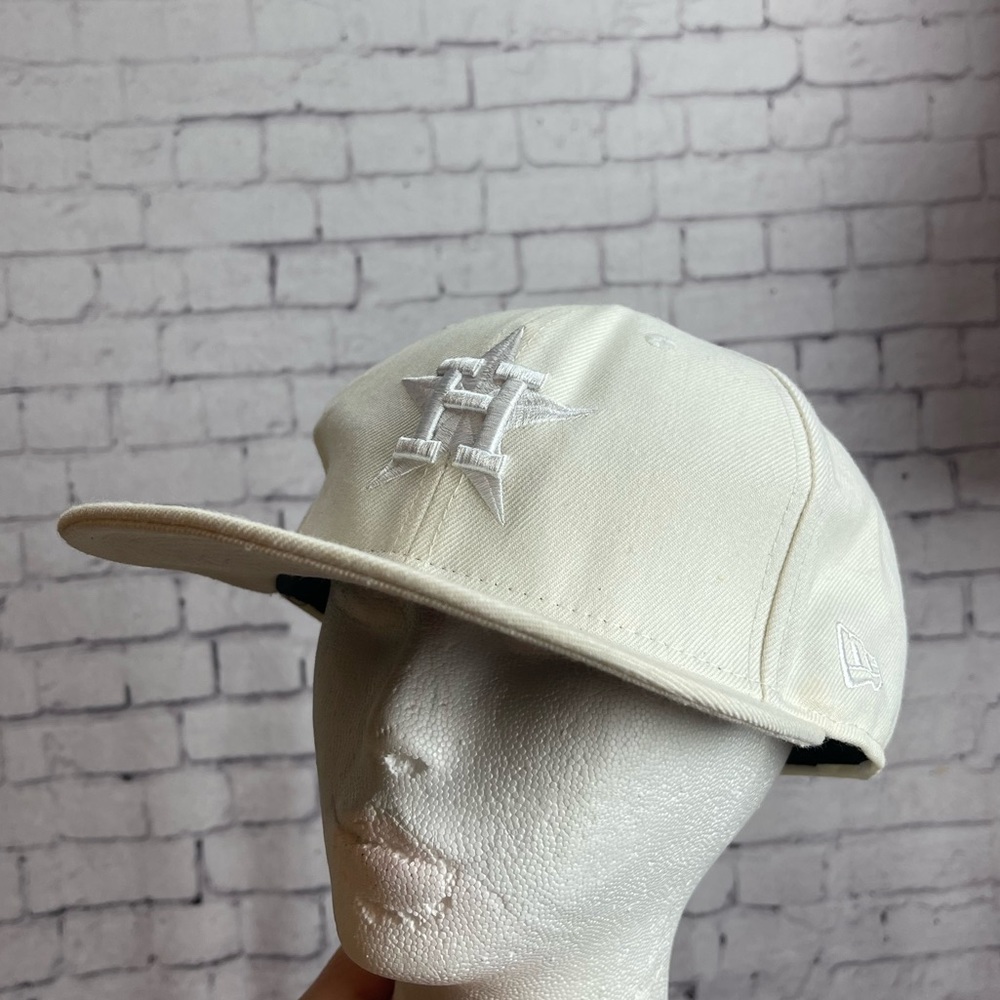 New era Cooperstown collection white Houston Astros baseball cap size 7.5